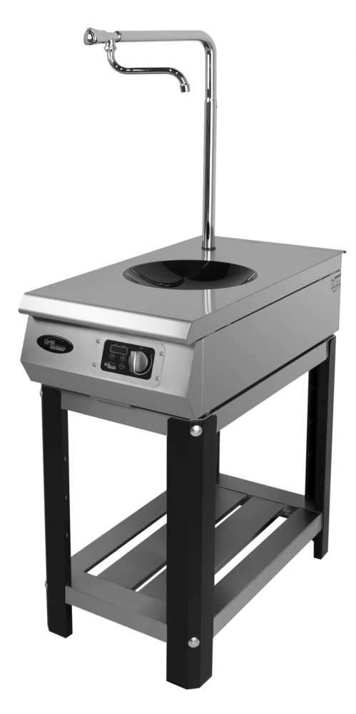 Плита индукционная Ф1ИП/800 (для WOK сковород, с краном для залива)